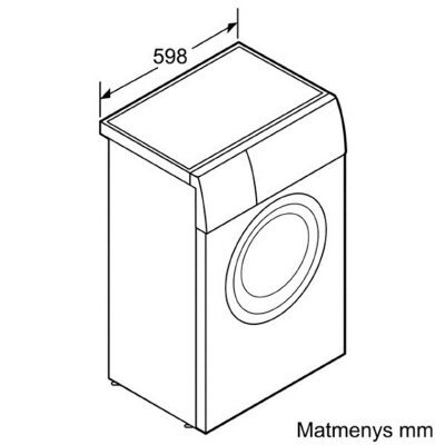 Bosch WLG24160BY kaina ir informacija | Skalbimo mašinos | pigu.lt