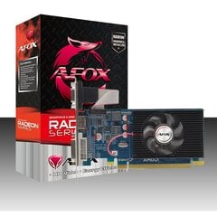 AFOX Radeon HD 6450 1GB DDR3 64Bit DVI HDMI VGA LP (AF6450-1024D3L9) kaina ir informacija | Vaizdo plokštės (GPU) | pigu.lt