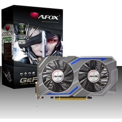 AFOX GeForce GTX 1650 4GB GDDR6 128Bit DVI HDMI ATX Fan (AF1650-4096D6H1) kaina ir informacija | Vaizdo plokštės (GPU) | pigu.lt