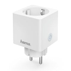 Умная розетка Hama | Enchufe Inteligente WLAN (3680 W, Compatible con Alexa y con Google Home, Sin puerta de enlace), Color Blan цена и информация | Выключатели, розетки | pigu.lt