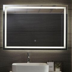 Зеркало для ванной, 100х70 см, прозрачное цена и информация | Зеркала в ванную | pigu.lt