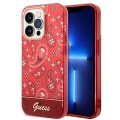 Guess GUHCP14XHGBNHR iPhone 14 Pro Max 6,7" czerwony|red hardcase Bandana Paisley цена и информация | Чехлы для телефонов | pigu.lt