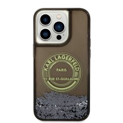 Karl Lagerfeld KLHCP14LLCRSGRK iPhone 14 Pro 6,1" czarny|black hardcase Liquid Glitter RSG цена и информация | Чехлы для телефонов | pigu.lt