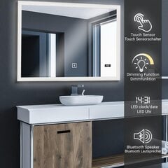 Зеркало в ванную комнату, прозрачное цена и информация | Зеркала в ванную | pigu.lt