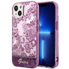 Guess GUHMP13XSPLP iPhone 13 Pro Max 6,7" różowy|pink hard case Silicone Logo Plate MagSafe цена и информация | Чехлы для телефонов | pigu.lt