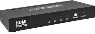 Qoltec Active splitter HDMI 1.3B | 1x4 цена и информация | Адаптеры, USB-разветвители | pigu.lt