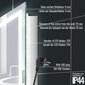 Vonios veidrodis, 100x60cm, skaidrus цена и информация | Vonios veidrodžiai | pigu.lt