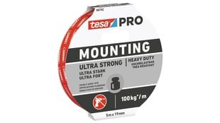 Dvipusė lipni juosta Tesa Ultra Strong 5mx19mm kaina ir informacija | Dažymo įrankiai | pigu.lt