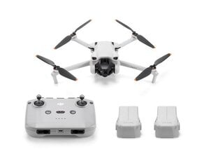 DJI Mini 3 Fly More Combo su DJI RC-N1 nuotolinio valdymo pulteliu kaina ir informacija | Dronai | pigu.lt