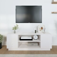 Televizoriaus spintelė, balta, 110x35x40,5cm kaina ir informacija | TV staliukai | pigu.lt