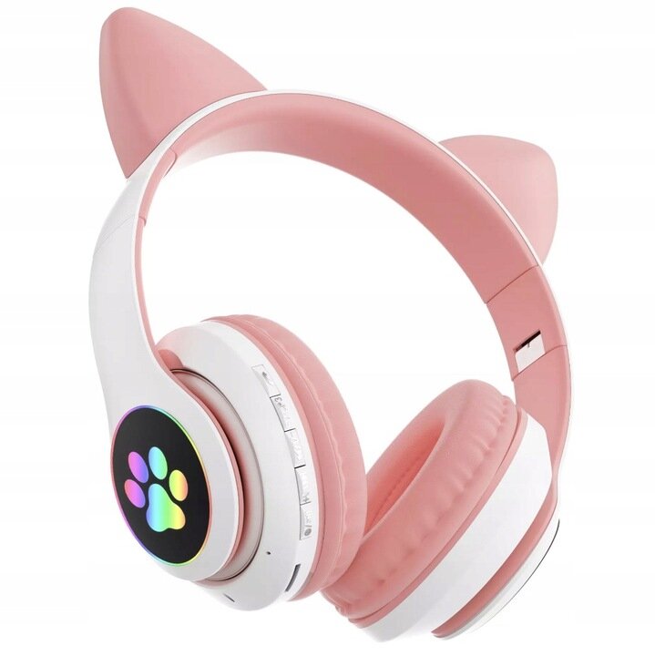 Headphones For Children With Cat Ears kaina ir informacija | Ausinės | pigu.lt