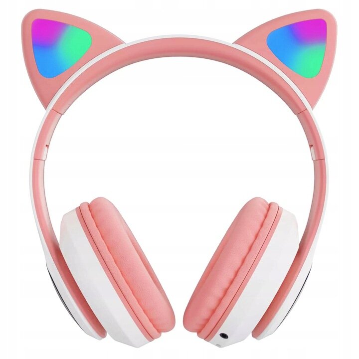 Headphones For Children With Cat Ears цена и информация | Ausinės | pigu.lt