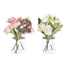 DKD Home Decor dekoratyvinis augalas 2 vnt., 10 x 10 x 15 cm kaina ir informacija | Dirbtinės gėlės | pigu.lt