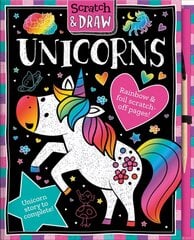 Scratch and Draw Unicorns kaina ir informacija | Knygos mažiesiems | pigu.lt