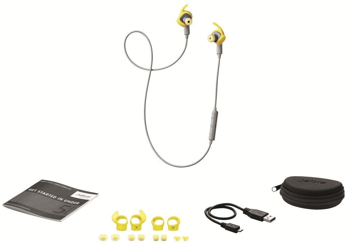 Jabra Sport Coach su treniruočių aplikacija, Geltona цена и информация | Ausinės | pigu.lt