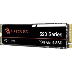 Seagate Firecuda 520 M.2 1TB PCIe Gen4x4 2280 kaina ir informacija | Vidiniai kietieji diskai (HDD, SSD, Hybrid) | pigu.lt