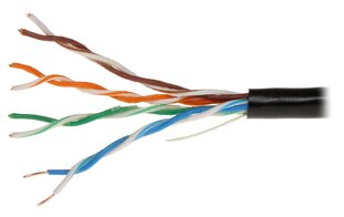 ВИТАЯ ПАРА UTP/K5/305M/ZEL/CON цена и информация | Кабели и провода | pigu.lt