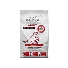 Сухой корм для взрослых собак с говядиной и картофелем Platinum Adult/ 1.5 кг цена и информация | Сухой корм для собак | pigu.lt