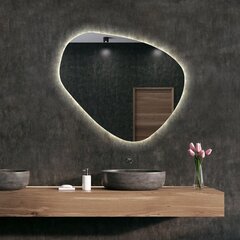 Veidrodis su LED apšvietimu Stone SMALL (87x67cm) цена и информация | Зеркала | pigu.lt