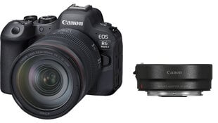 Canon EOS R6 Mark II + RF 24-105mm f/4L IS USM + Mount Adapter EF-EOS R цена и информация | Цифровые фотоаппараты | pigu.lt