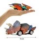 Žaislinės mašinos Dinosaur Truck Set, 6 vnt kaina ir informacija | Žaislai berniukams | pigu.lt