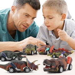 Žaislinės mašinos Dinosaur Truck Set, 6 vnt kaina ir informacija | Dino Virtuvės, buities, apyvokos prekės | pigu.lt