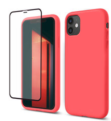 Soudberry rinkinys 5D skirtas Apple iPhone 11 rožinė Neon Coral kaina ir informacija | Telefono dėklai | pigu.lt