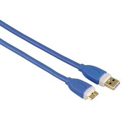Кабель Hama 00039682 USB-A-USB Micro B, 1.8м, синий цена и информация | Кабели и провода | pigu.lt