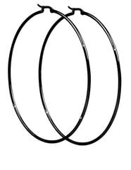Роскошные черные серьги Troli круги sTO3657-4 цена и информация | Серьги | pigu.lt