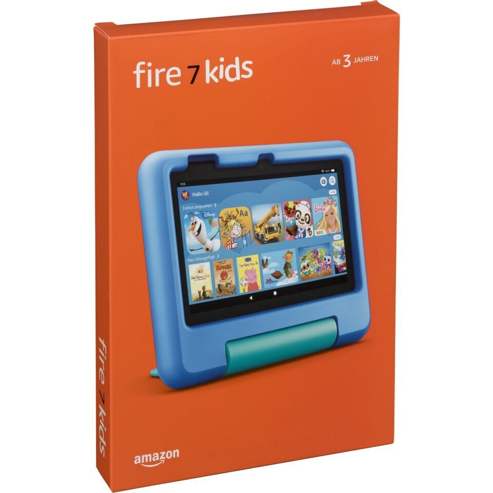 Amazon Fire 7 Kids 16GB Blue (B099HKDDVD) цена и информация | Planšetiniai kompiuteriai | pigu.lt