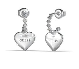 Романтические стальные серьги-кольца Guess Falling In Love JUBE02234JWRHT/U sGU2225 цена и информация | Серьги | pigu.lt