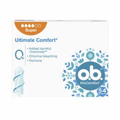 Super tamponai Ob Procomfort 54 vnt. kaina ir informacija | Tamponai, higieniniai paketai, įklotai | pigu.lt