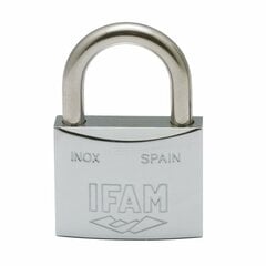 Замок с ключом IFAM INOX 60, обычный (6 см) цена и информация | Дверные замки | pigu.lt