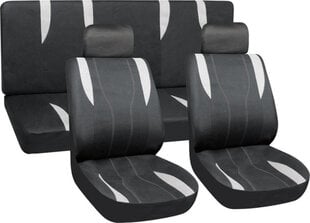 Sėdynių užvalkalai, juoda-pilka kaina ir informacija | Sėdynių užvalkalai, priedai | pigu.lt