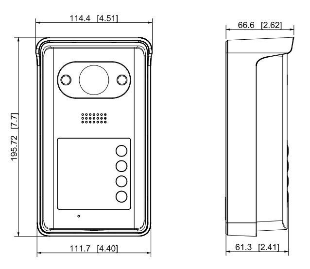 Lietaus dangtelis domofonui Dahua VTM07R kaina ir informacija | Domofonai | pigu.lt