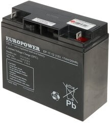 АККУМУЛЯТОР 12V/17AH-EUROPOWER-EP цена и информация | Akumuliatoriai | pigu.lt