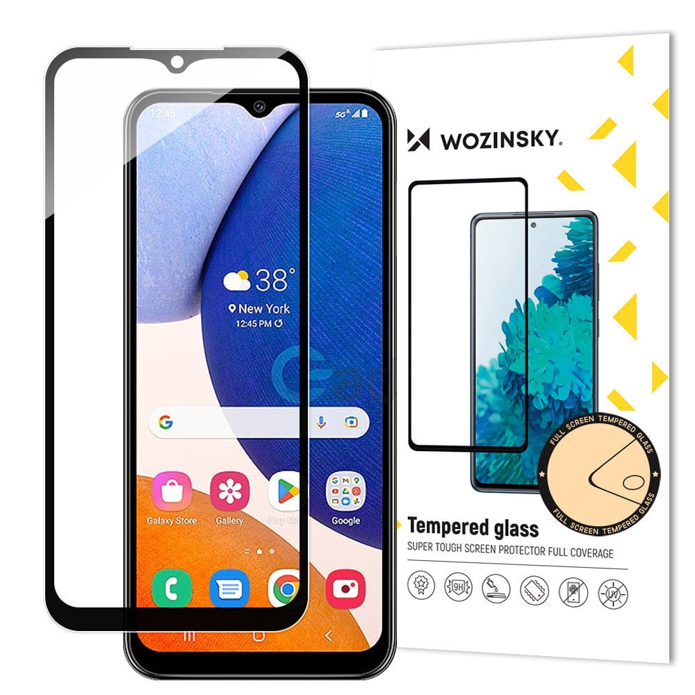 Wozinsky Full Glue Samsung Galaxy A14 5G 9H kaina ir informacija | Apsauginės plėvelės telefonams | pigu.lt