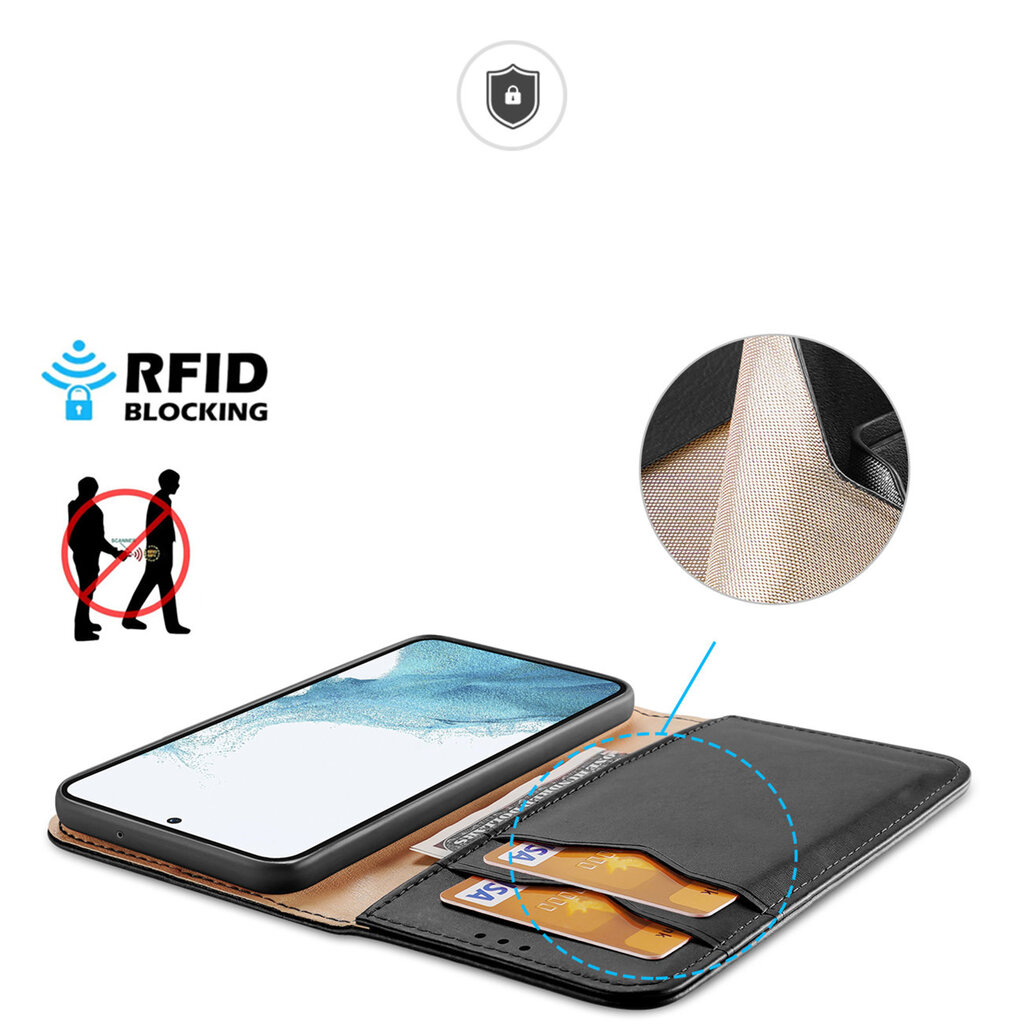 Dux Ducis Hivo case Samsung Galaxy S23+ black kaina ir informacija | Telefono dėklai | pigu.lt