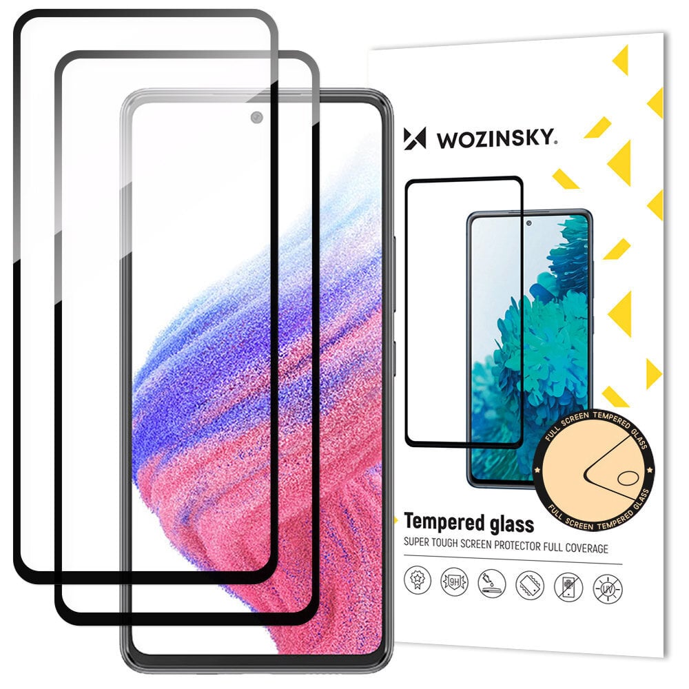 Wozinsky Full Glue Samsung Galaxy A54 5G 9H цена и информация | Apsauginės plėvelės telefonams | pigu.lt