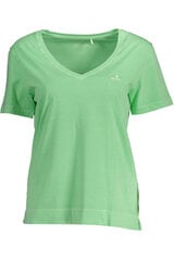 Marškinėliai moterims Gant, žali kaina ir informacija | Marškinėliai moterims | pigu.lt