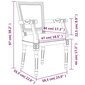 Valgomojo kėdė vidaXL, smėlio spalvos kaina ir informacija | Virtuvės ir valgomojo kėdės | pigu.lt