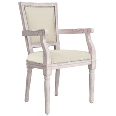 Valgomojo kėdė vidaXL, smėlio spalvos kaina ir informacija | Virtuvės ir valgomojo kėdės | pigu.lt