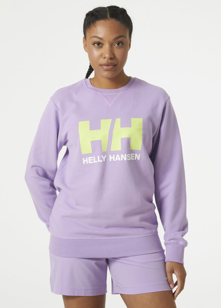 Helly Hansen moteriškas bluzonas CREW, violetinis цена и информация | Džemperiai moterims | pigu.lt