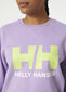 Helly Hansen moteriškas bluzonas CREW, violetinis цена и информация | Džemperiai moterims | pigu.lt