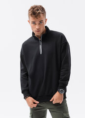 Vyriškas džemperis su aukšta apykakle Ombre B1353, juodas kaina ir informacija | Džemperiai vyrams | pigu.lt