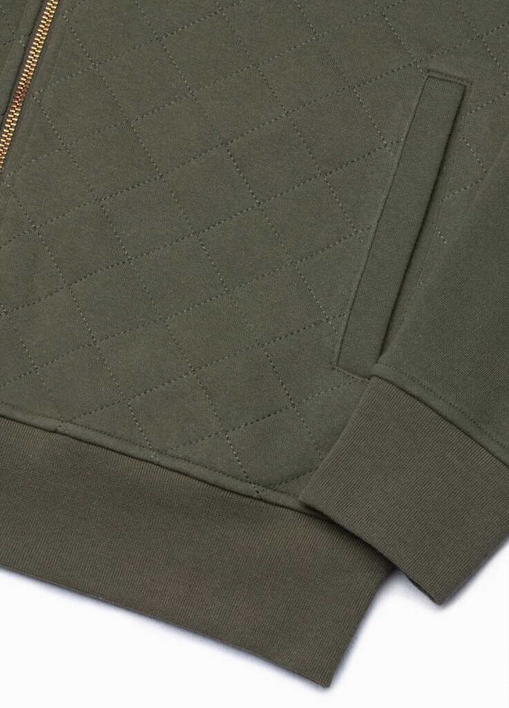 Vyriškas džemperis Bomber Ombre B1422, žalias цена и информация | Džemperiai vyrams | pigu.lt