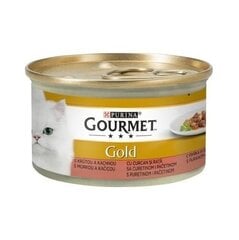 Gourmet Gold gabaliukai padaže įvairių skonių, 24x85g цена и информация | Консервы для кошек | pigu.lt