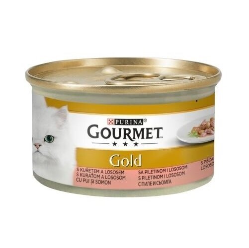 Gourmet Gold gabaliukai padaže įvairių skonių, 24x85g kaina ir informacija | Konservai katėms | pigu.lt