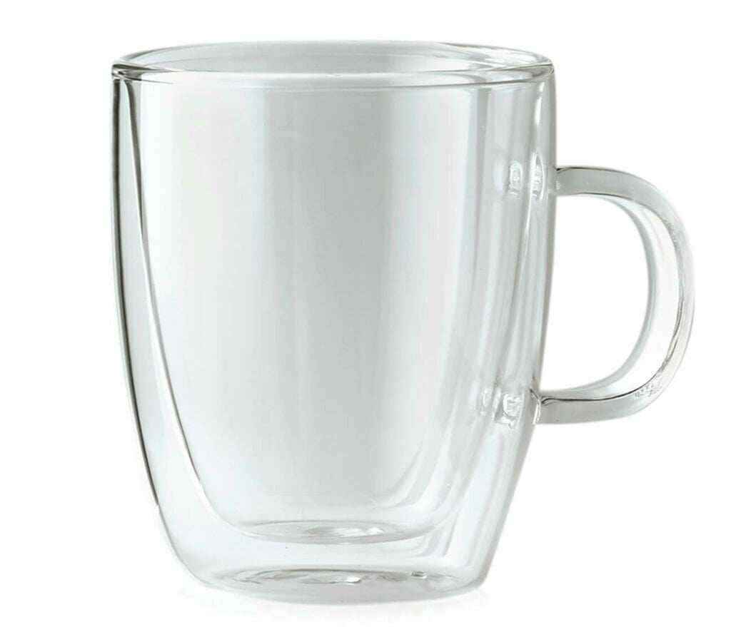 Dvigubo borosilikatinio stiklo puodeliai arbatai, 2vnt. цена и информация | Taurės, puodeliai, ąsočiai | pigu.lt