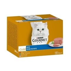 Gourmet Gold mousse 24x85g paštetas su jautiena, triušiena, ėriena ir veršiena цена и информация | Консервы для кошек | pigu.lt